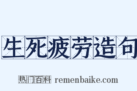 生死疲劳造句是什么意思的图片
